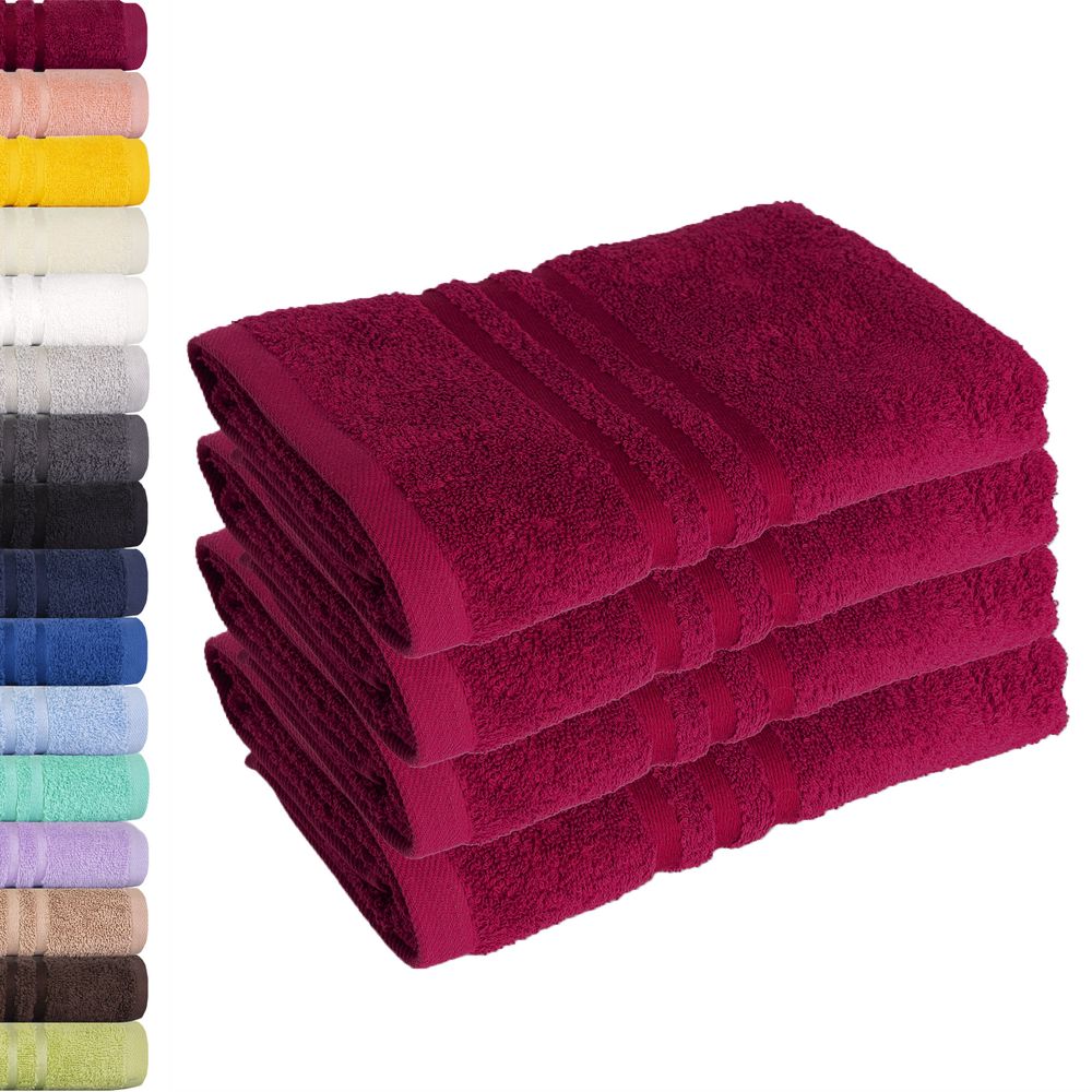 Lavea Handtuch 50x100cm, Frottierserie Elena, Bordeaux | Hier: Handtuch - Spezialversand