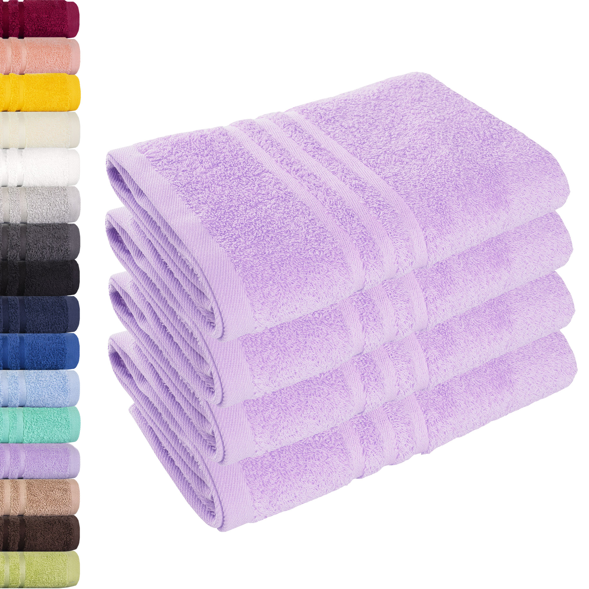 Lavea Handtuch 50x100cm, Frottierserie Elena, Lavendel | Hier: Handtuch - Spezialversand