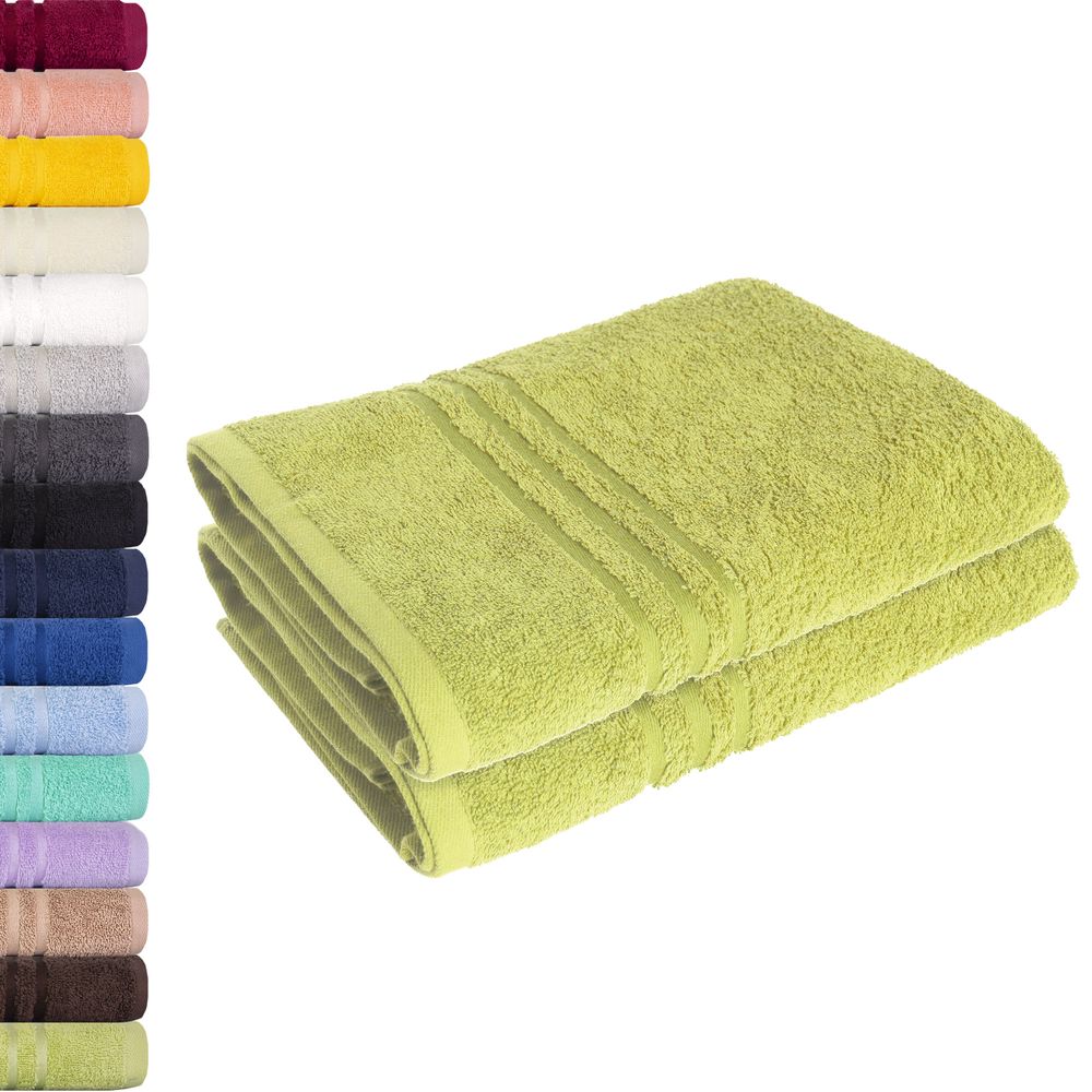 Lavea Duschtuch 70x140cm, Frottierserie Elena, Lindgrün | Hier: Handtuch - Spezialversand